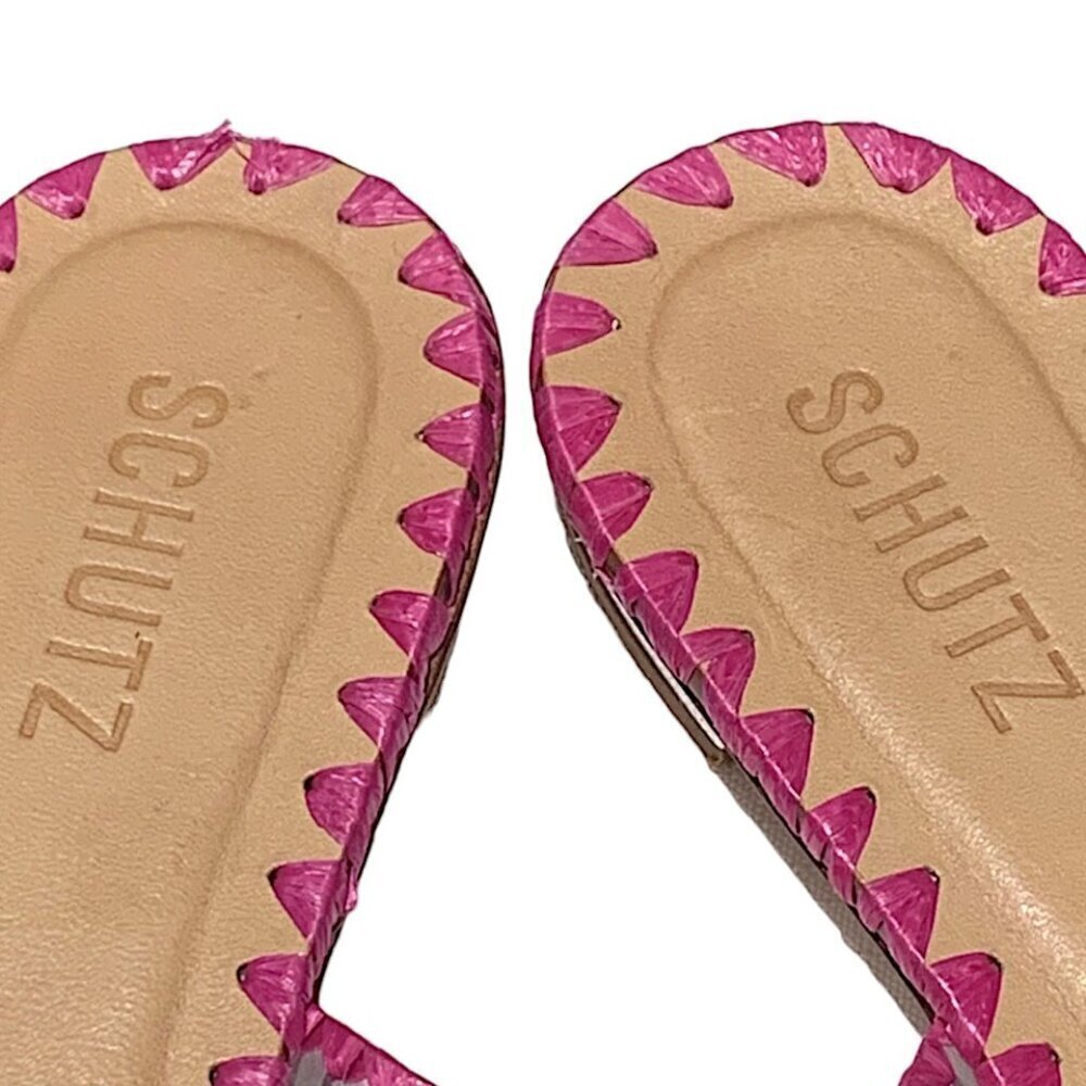 Schutz Pink Aya Sandals Size 11 - Picture 8 of 8
